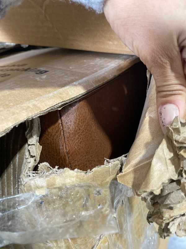 Photo 9 of MISSING MULTIPLE PIECES---------------------------SELLING FOR PARTS ONLY ---------------------------------------Missing parts: Bottom and sides parts are missing.-**PARTIAL SET INCOMPLETE** KINZEE CHESTERFIELD TUFTED 3 SEATER SOFA WITH NAIL HEAD TRIM