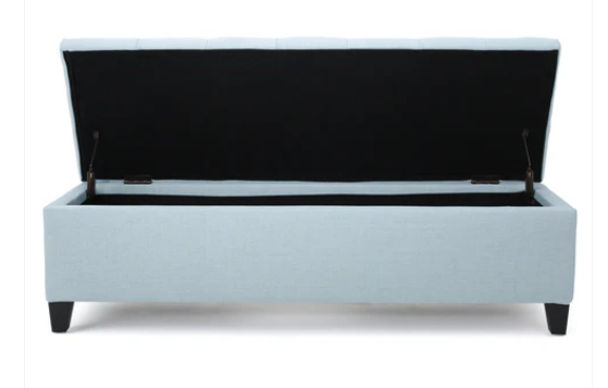 Photo 1 of MOLLE CONTEMPORARY BUTTON TUFTED STORAGE OTTOMAN BENCH