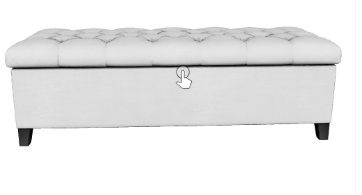 Photo 1 of MOLLE CONTEMPORARY BUTTON TUFTED STORAGE OTTOMAN BENCH