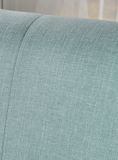 Photo 1 of JASPER MID CENTURY MODERN FABRIC UPHOLSTERED SHELL LOVESEAT W/ CHANNEL STICHING