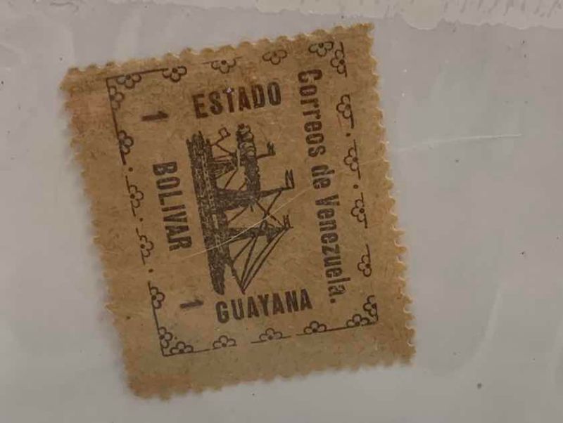 Photo 1 of VENEZUELA STATE OF GUAYANA ANTIQUE STAMP