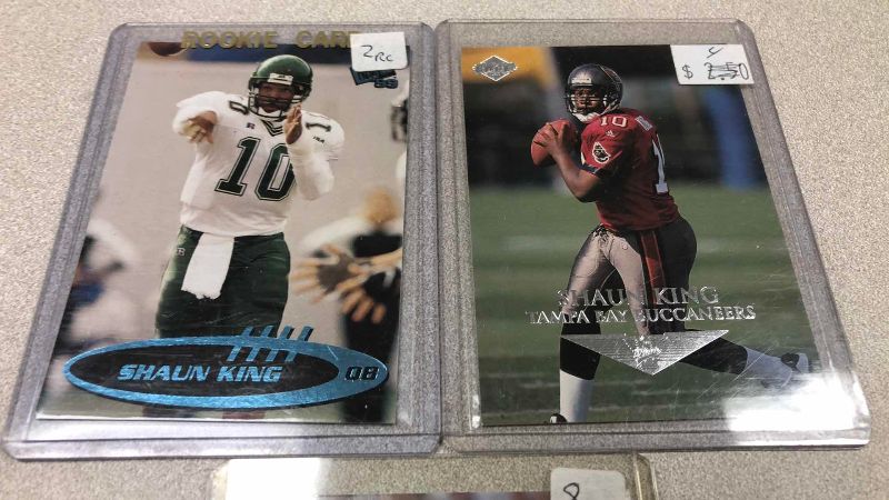 Photo 1 of 3-NFL FOOTBALL 1999 SHAUN KING ROOKIE CARDS