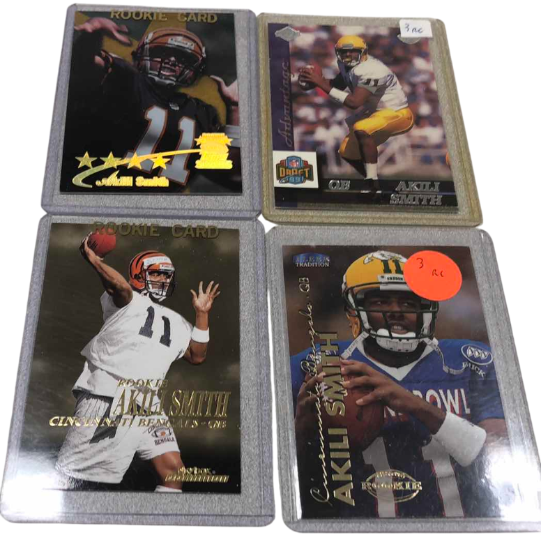Photo 1 of NFL FOOTBALL 1999 AKILI SMITH ROOKIE CARDS