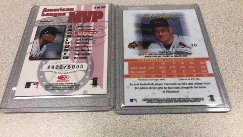Photo 1 of 2-MLB BASEBALL CAL RIPKEN CARDS