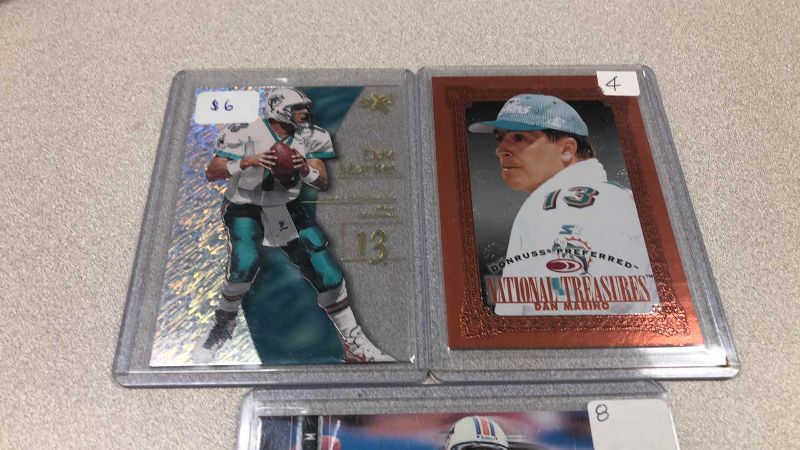 Photo 1 of 3-NFL FOOTBALL CARDS DAN MARINO