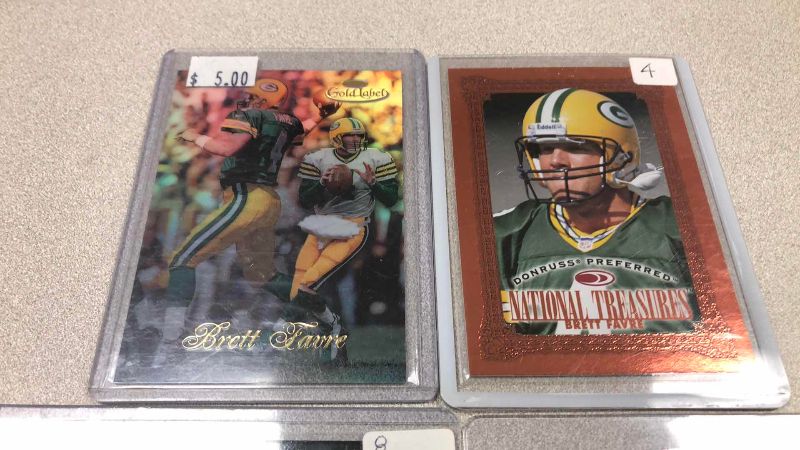 Photo 1 of 4-NFL FOOTBALL BRETT FARVE CARDS