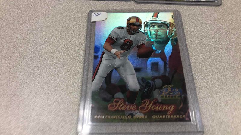 Photo 1 of NFL FOOTBALL STEVE YOUNG AND JERRY RICE CARDS