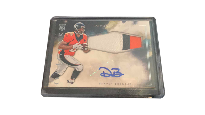Photo 1 of 2016 NFL FOOTBALL PANINI DEVONTAE BOOKER ROOKIE JERSEY AUTOGRAPH CARD