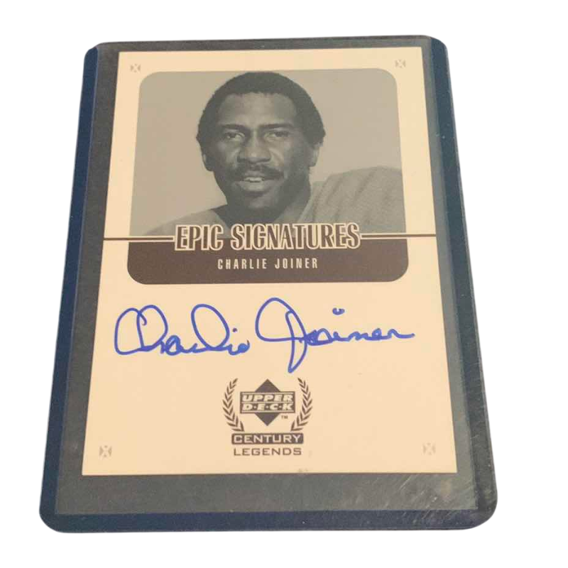 Photo 1 of 1999 NFL FOOTBALL 1999 UPPER DECK CHARLIE JOINER EPIC SIGNATURES AUTOGRAPHED CARD