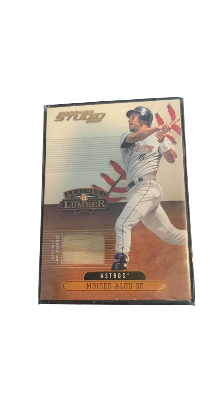 Photo 1 of 2001 MLB BASEBALL DONRUSS MOISES ALOU GAME USED BAT CARD