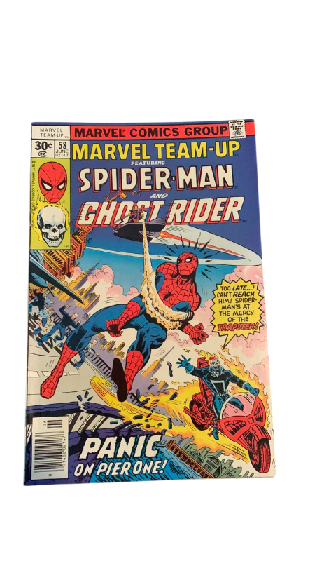 Photo 1 of MARVEL TEAM-UP 58 SPIDER-MAN AND GHOST RIDER 1977 COMIC