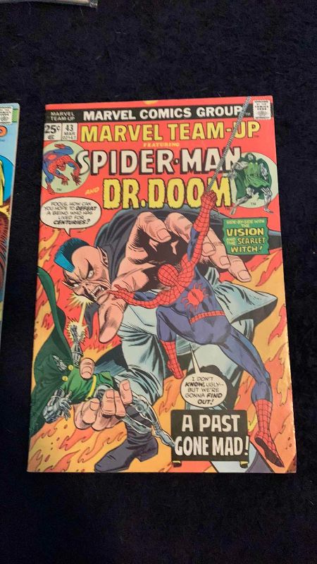 Photo 1 of MARVEL TEAM-UP SPIDER-MAN DR. DOOM AND VISION 1975 COMICS