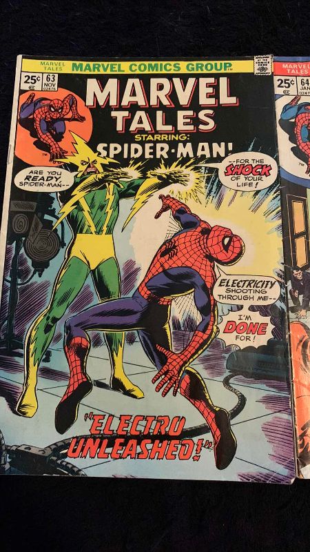 Photo 1 of MARVEL TALES SPIDER-MAN 63 64 65 COMICS