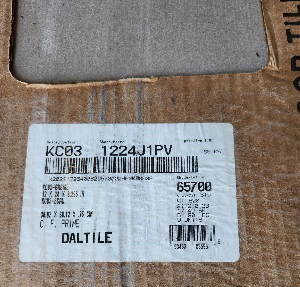 Photo 1 of 9-BOXES OF GRAY 12" X 24" TILES