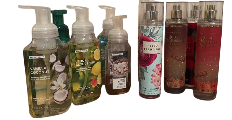Photo 1 of NEW AND USED BATH AND BODY WORKS FRAGRANCE AND  SCENT THEORY SOAPS