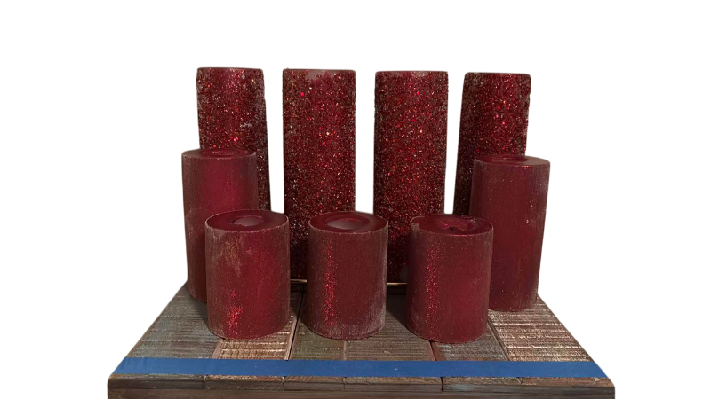 Photo 1 of HOLIDAY CANDLES USED 9”, 6” , 4”