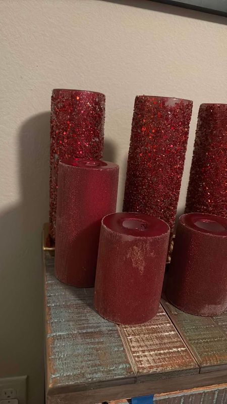 Photo 1 of HOLIDAY CANDLES USED 9”, 6” , 4”