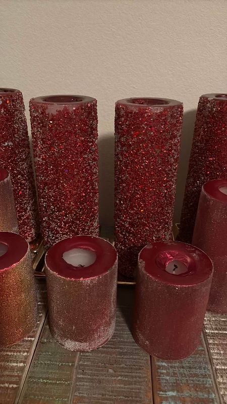Photo 1 of HOLIDAY CANDLES USED 9”, 6” , 4”