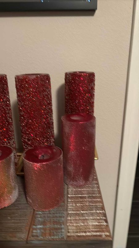 Photo 1 of HOLIDAY CANDLES USED 9”, 6” , 4”
