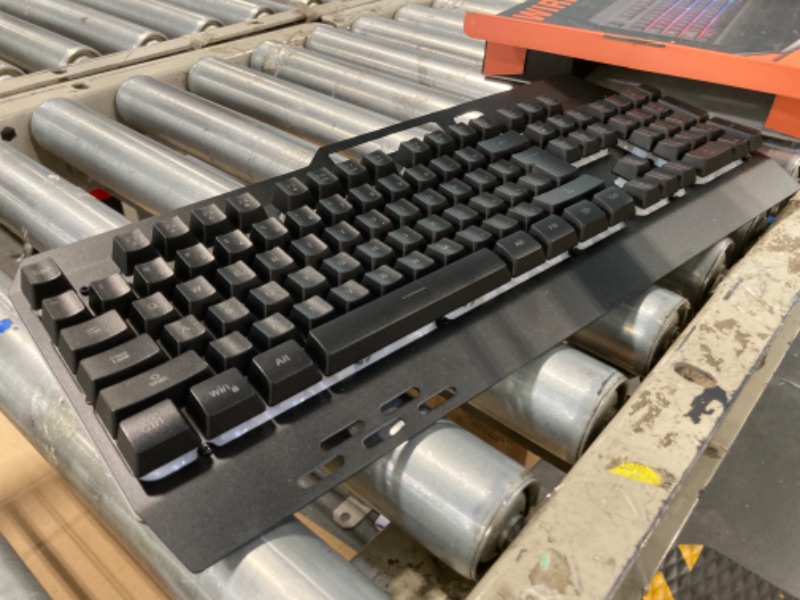 Photo 1 of Wireless RGB Backlit Gaming Keyboard and Mouse, Rechargeable, Long Battery Life, Metal Panel Mechanical Feel Keyboard with Palm Rest, 7 Color Mouse and Mouse Pad for Game and Work