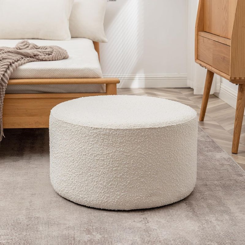 Photo 1 of ***SIMILAR, NOT EXACT, FINAL SALE, N O RETURNS***33"  X 12" round Ottoman Beige