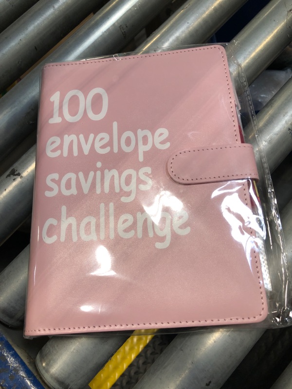 Photo 2 of 100 Envelopes Money Saving Challenge?A5 Money Saving Binder with Cash Envelopes?Easy and Fun Way to Save $5,050,Budget Book Binder for Budgeting Planner with 25 Clear Reusable Slot (Pink)