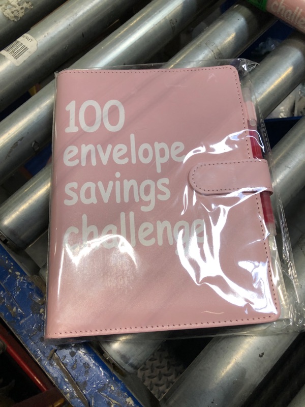 Photo 2 of 100 Envelopes Money Saving Challenge?A5 Money Saving Binder with Cash Envelopes?Easy and Fun Way to Save $5,050,Budget Book Binder for Budgeting Planner with 25 Clear Reusable Slot (Pink)