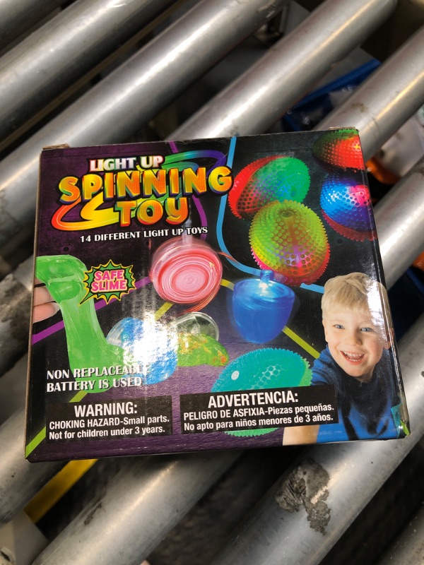 Photo 2 of 16 Pack LED Light Up Spinning Toys for Kids, Yoyo Ball Toys, Fun Birthday Party Favors, Goodie Bag Fillers, Birthday Supplies for Kids,Glow in The Dark Party Supplies