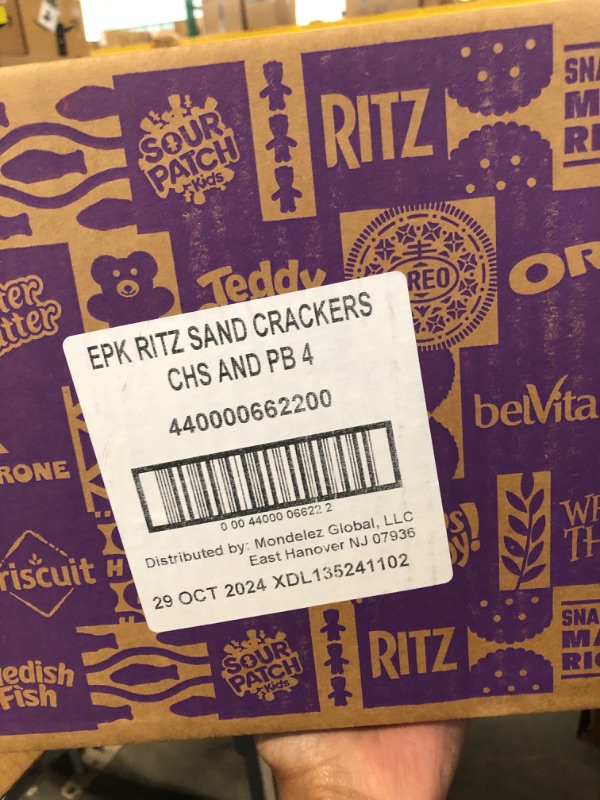 Photo 1 of 
RITZ Peanut Butter Sandwich Cracker Snacks and Cheese Sandwich Crackers, Snack Crackers Variety Pack, Christmas Crackers, 32 Snack Packs