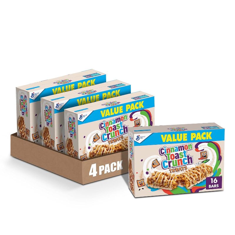 Photo 1 of 
Cinnamon Toast Crunch Breakfast Cereal Treat Bars, Snack Bars, 16 ct (Pack of 4)