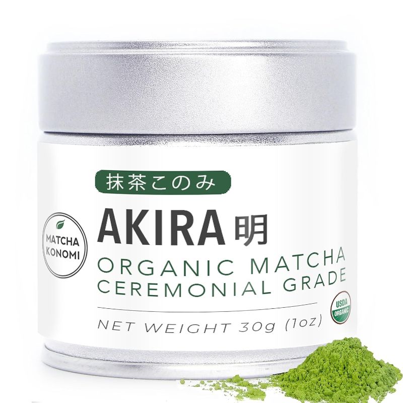 Photo 2 of Akira Matcha 30g - Organic Premium Ceremonial Japanese Matcha Green Tea Powder - First Harvest - Zero Sugar - USDA and JAS Certified