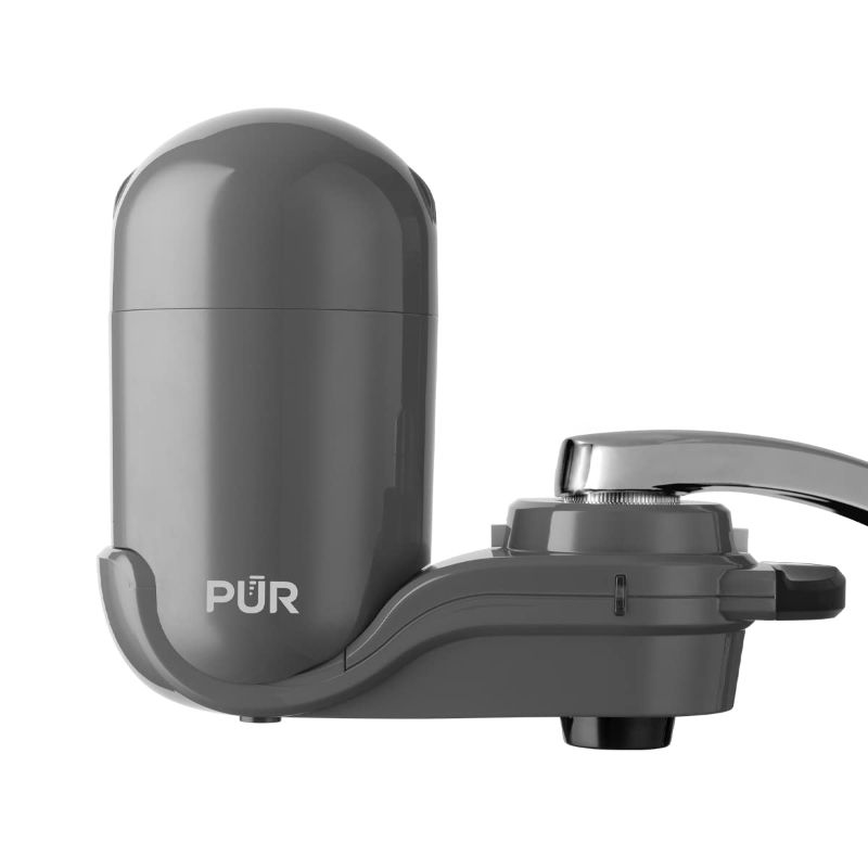 Photo 2 of 
PUR PLUS Faucet Mount Water Filtration System, 3-in-1 Powerful, Natural Mineral Filtration with Lead Reduction, Vertical, Grey, FM2500V