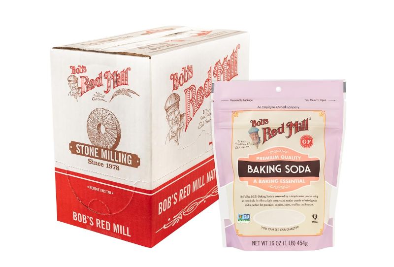 Photo 1 of 
Bob's Red Mill Baking Soda - 1 Pound (Pack of 4), Non GMO, Gluten Free, Vegan, Kosher, Paleo Friendly