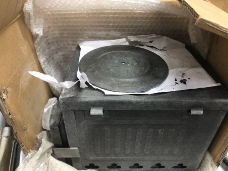 Photo 2 of **INCOMPLETE**
Fltom Camp Tent Stove, Portable Wood Burning Stove - High Efficiency Secondary Burn Stove for Tent, Shelter, Camping Heating and Cooking, Double-Wall Hot Tent Stove Include Stainless Chimney Pipes
