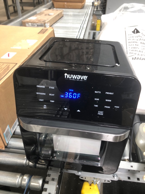 Photo 3 of **INCOMPLETE**
NUWAVE Brio Air Fryer Smart Oven, 15.5-Qt X-Large Family Size, Countertop Convection Rotisserie Grill Combo, SS Rotisserie Basket & Skewer Kit, Reversible Ultra Non-Stick Grill Griddle Plate Included
