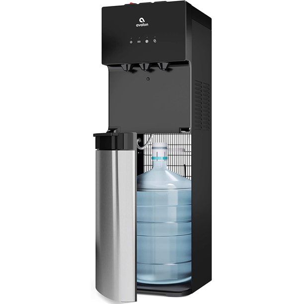 Photo 1 of Avalon A4BLWTRCLR water dispenser, 3 or 5 gallon bottle, Stainless Steel & Black
- Minor cosmetic damaged (See photos) 