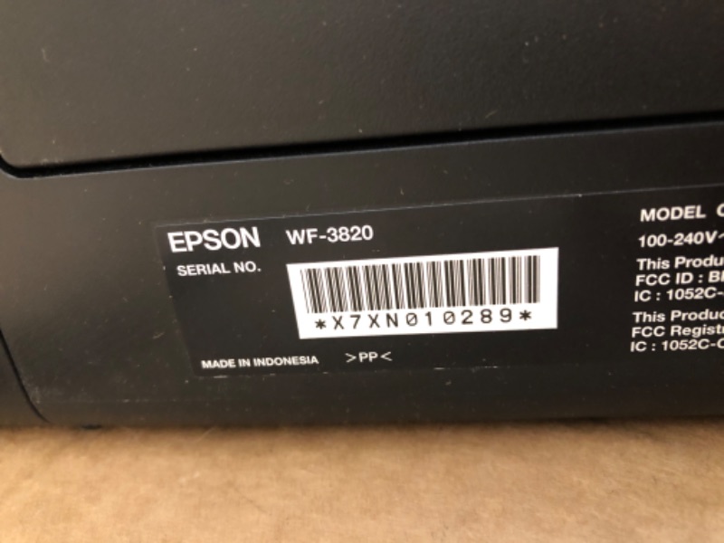 Photo 4 of Epson - WorkForce Pro WF-3820 Wireless All-in-One Printer
