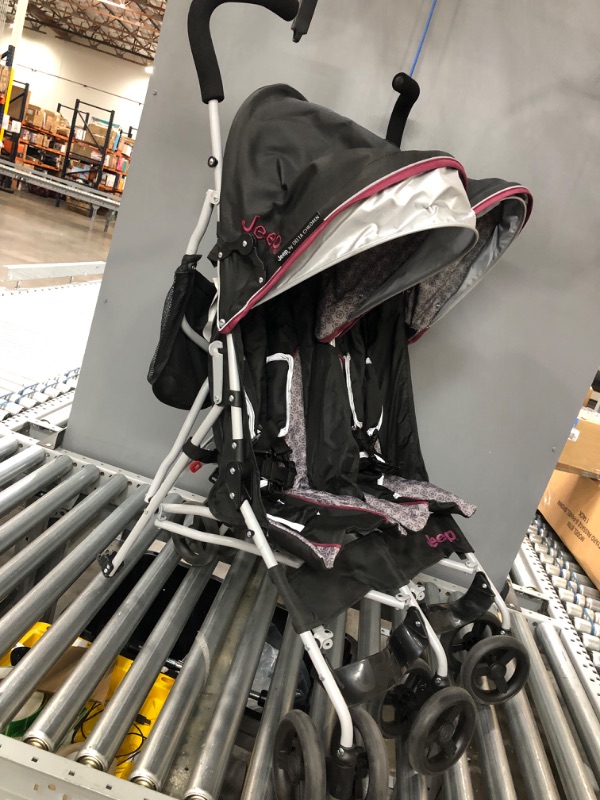 Photo 2 of Jeep Scout Double Stroller - Lunar Burgundy

