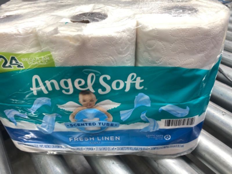 Photo 1 of Angel Soft Toilet Paper, 12 Double Rolls with scented tube 
