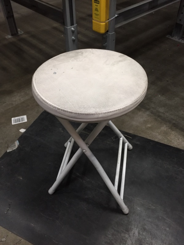 Photo 1 of White Small Stool Round 