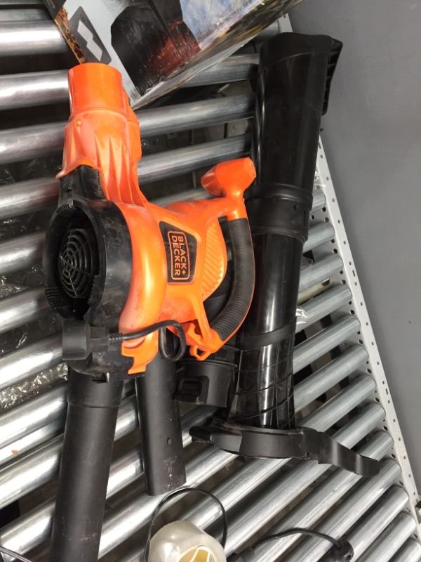 Photo 2 of BLACK+DECKER Leaf Blower & Leaf Vacuum, 3-in-1, 12-Amp, 250-MPH, 400-CFM (BV6000)