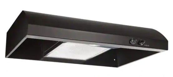 Photo 1 of *DAMAGED* Broan-NuTone AR1 Series 30 in. 270 Max Blower CFM 4-Way Convertible Under-Cabinet Range Hood with Light in Black