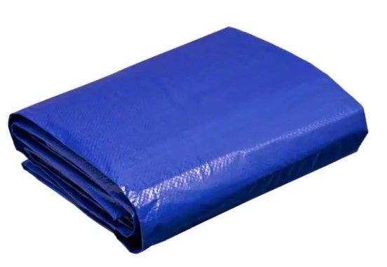 Photo 1 of 12 ft. W x 10 ft. L Blue Medium Duty Tarp
