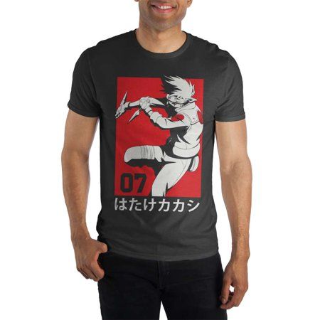 Photo 1 of Bioworld Kakashi Hatake Team 07 Manga Men's Black T-Shirt Tee Shirt (SIZE SMALL)
