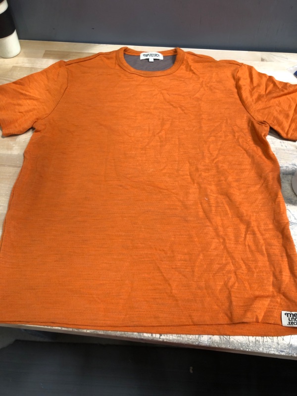 Photo 2 of Orange Merino.tech 100% Organic Merino Wool Lightweight Men's T-Shirt + Hiking Wool Socks
SIZE XL