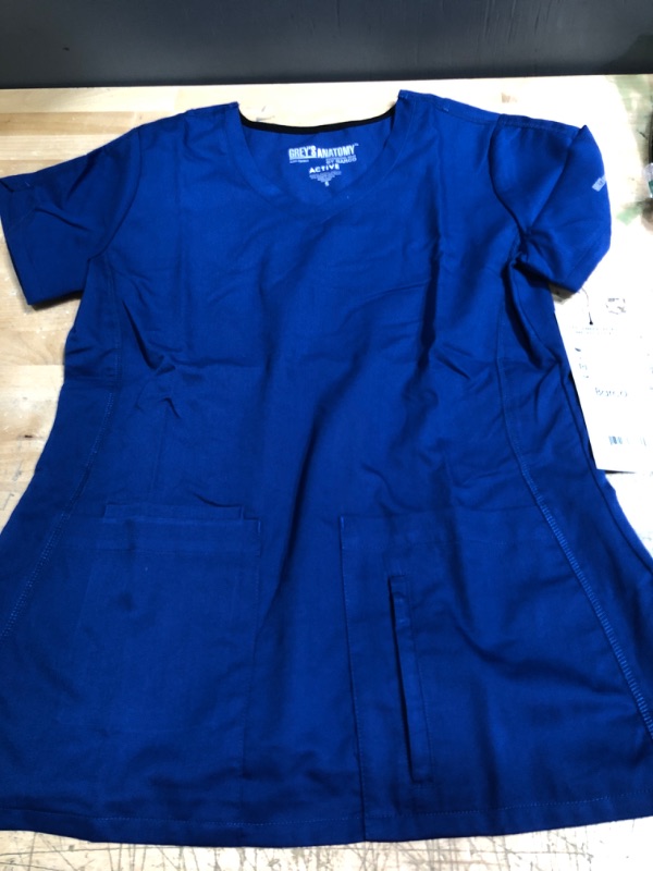 Photo 2 of BARCO Grey's Anatomy Women's Cora Top, Crossover V-Neck Medical Scrub Top w/ 4 Pockets & Tulip Sleeves
SIZE S