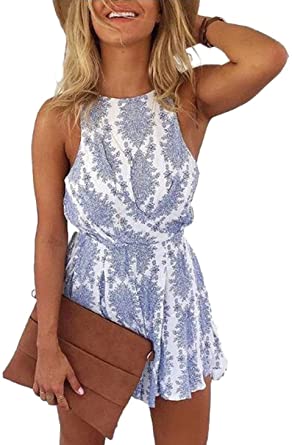 Photo 1 of LUKYCILD Women Sexy Strap Backless Summer Beach Party Romper Jumpsuit
SIZE M