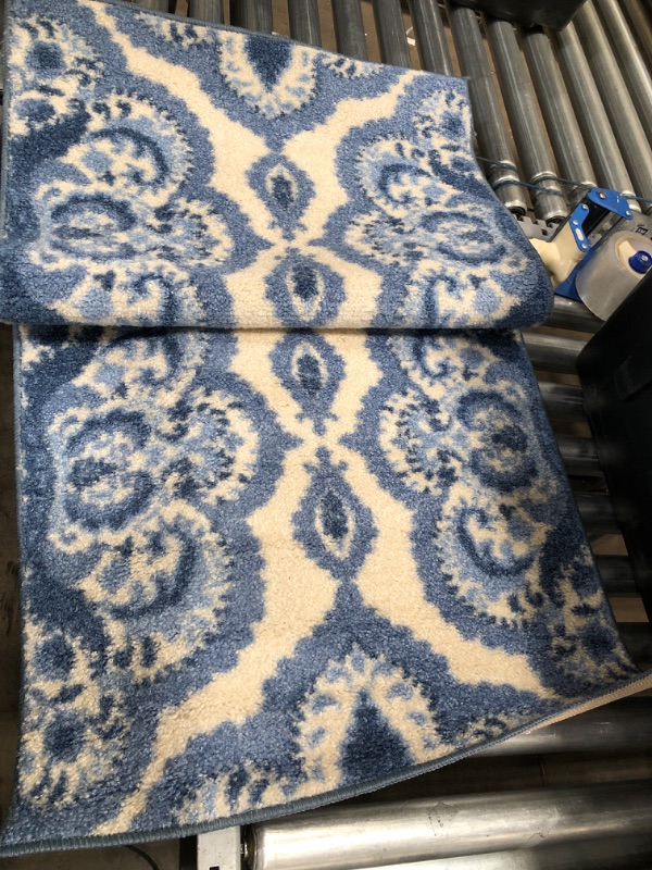 Photo 1 of 2FT BY 6 FT HOME RUG BLUE