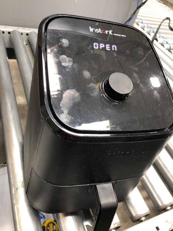 Photo 1 of **STUCK ON OPEN** stomizable Smart Cooking Programs, Roast, Toast, Crisp, Reheat, Nonstick and Dishwasher-Safe Basket, Black
