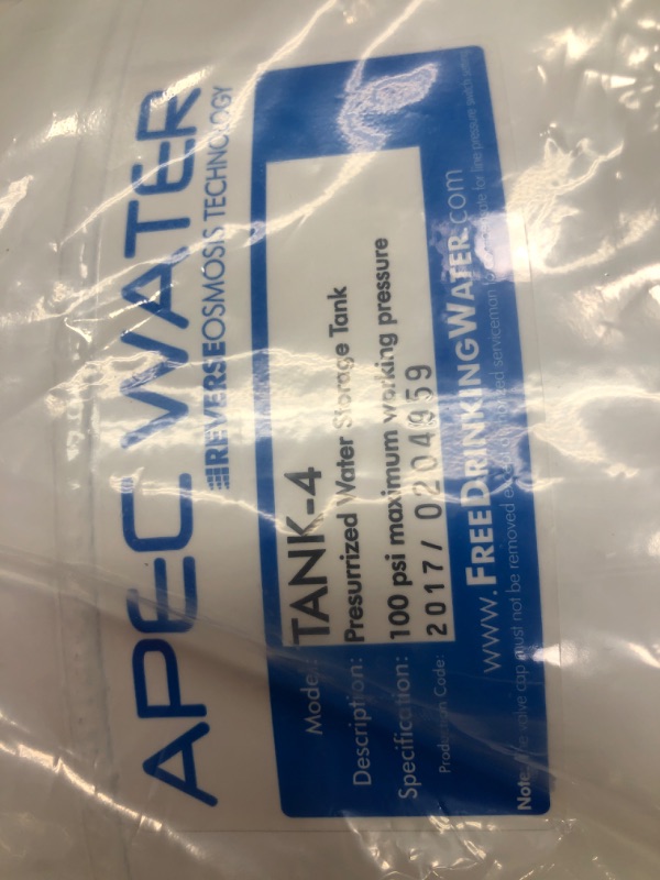 Photo 5 of **MISSING PARTS** APEC Water Systems ROES-50 Essence Series Top Tier 5-Stage Certified Ultra Safe Reverse Osmosis Drinking Water Filter System
